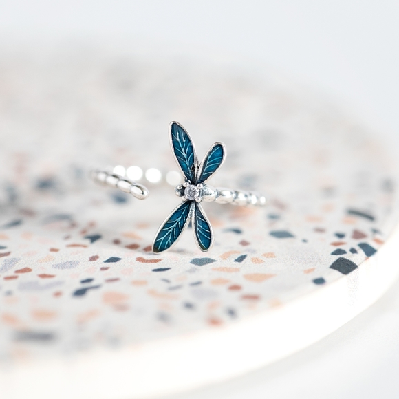 Dragonfly Ring (S925) - Picture 2 of 8
